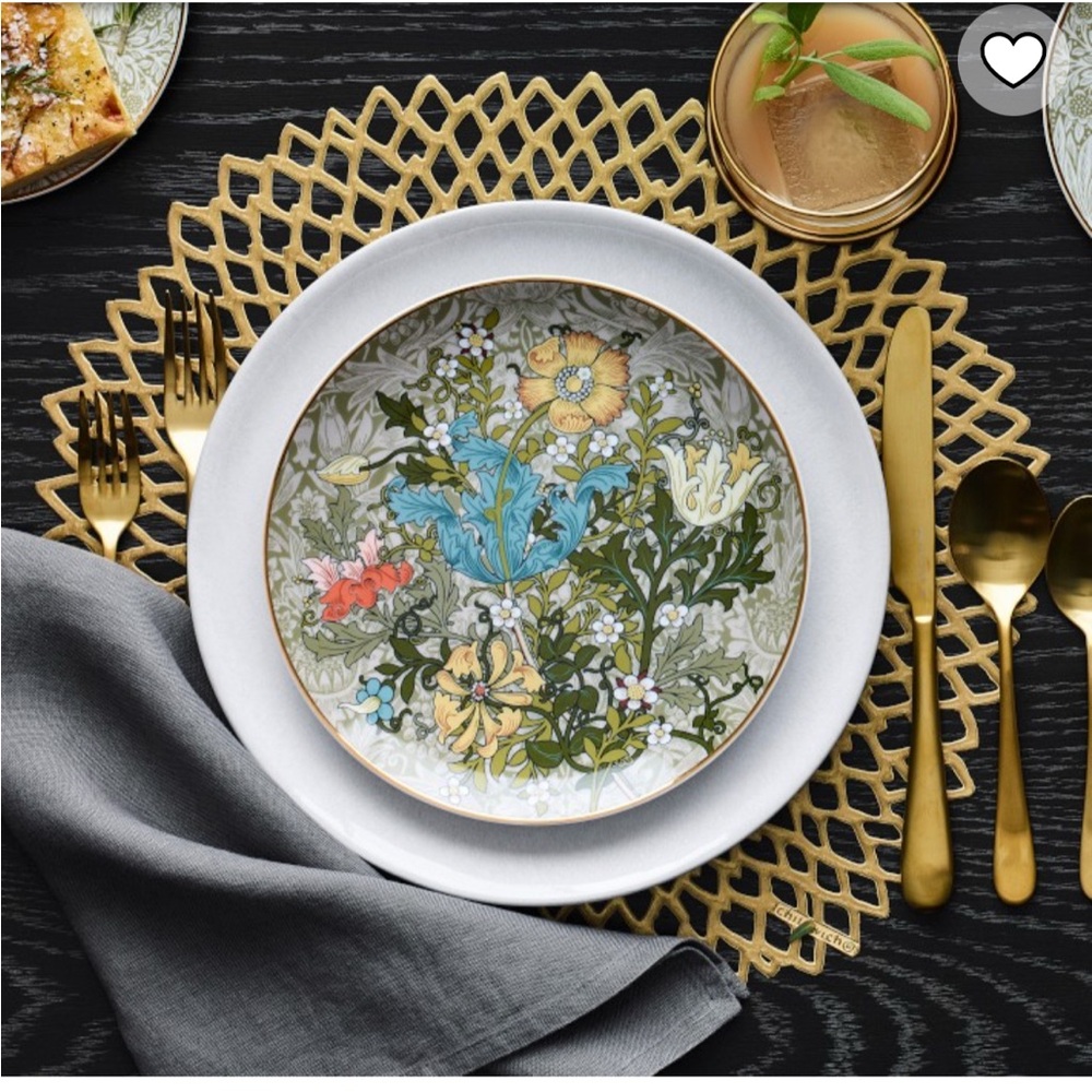 12 Elegant Gold Kitchen Placemat